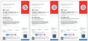 3x ISO Certificates